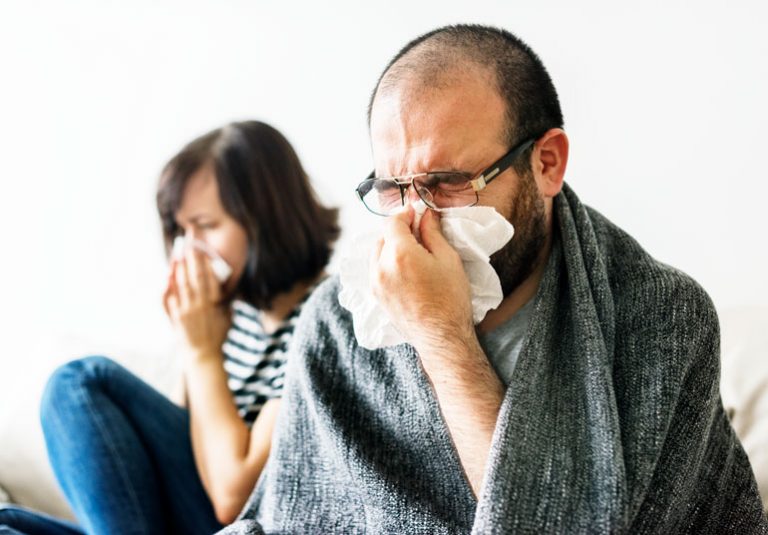 настинка и грип симптоми