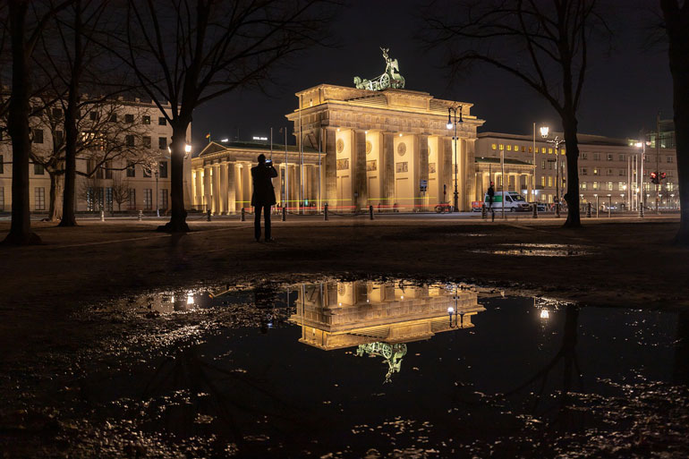 Берлин, Германия бранденбургската врата