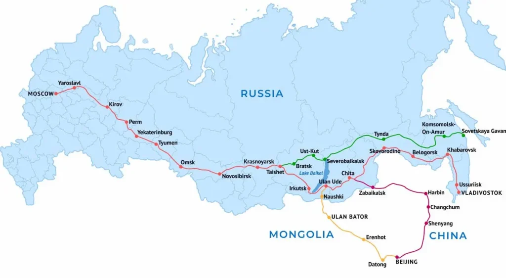 Най-дългата железопътна линия - Транссибирска железопътна линия