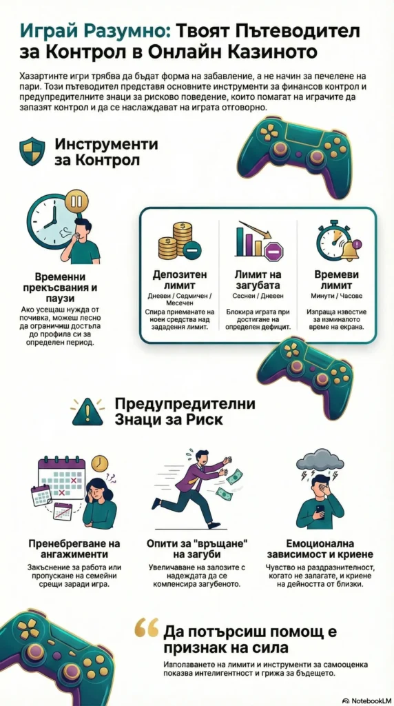 Хазартните игри винаги трябва да се възприемат като форма на забавление