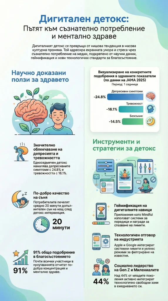 Digital Detox става мейнстрийм за съзнателно потребление на медии