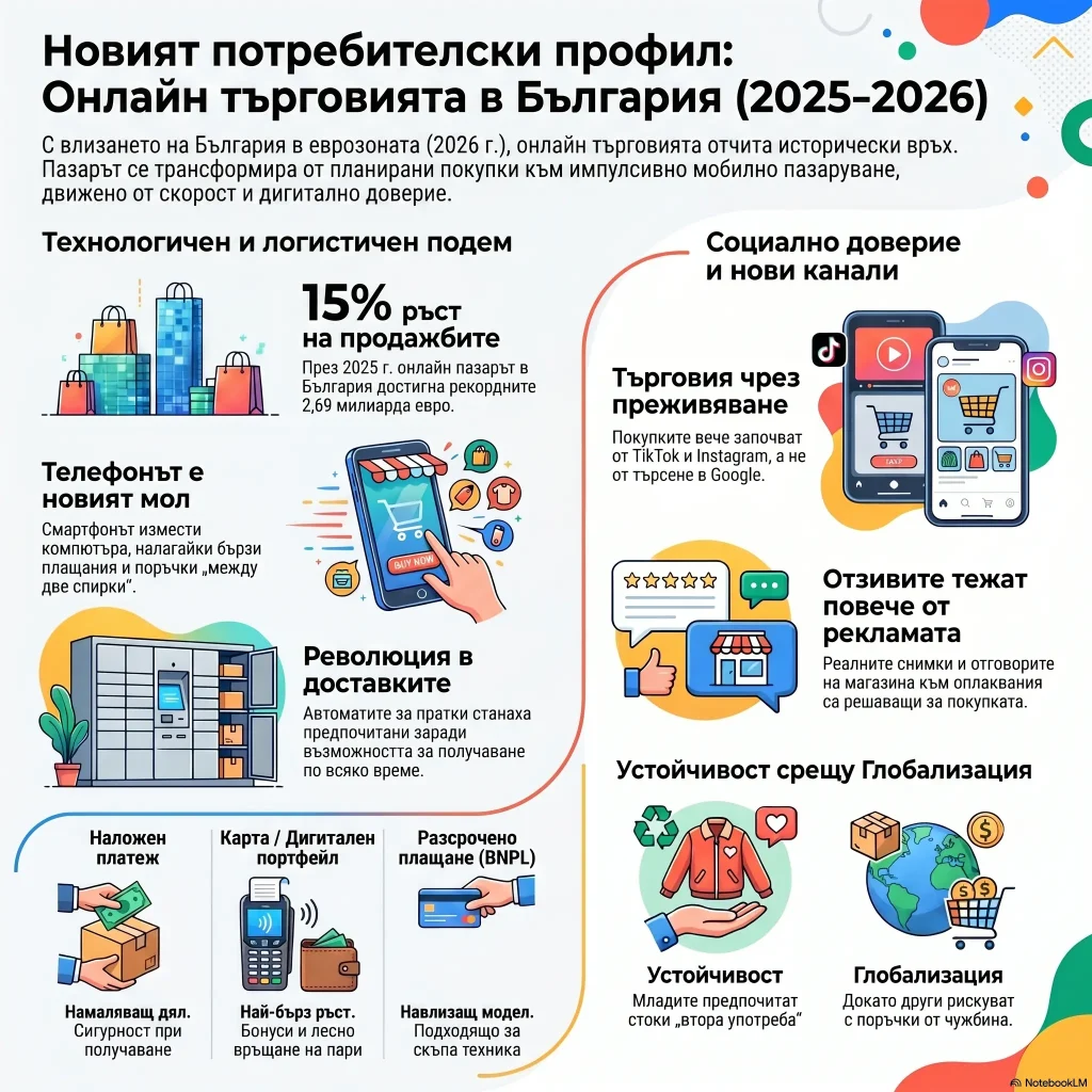 Тенденциите в онлайн търговията, коитопроменят начина, по който пазаруватбългарите
