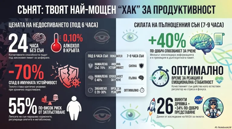 Защо сънят се превръща в най-ценното средство за производителност, което вече притежавате